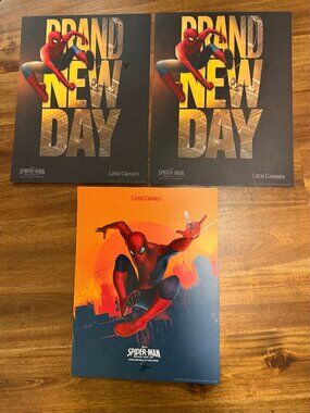 Lot of 3 Spider Man Brand New Day Movie Posters Little Ceasars